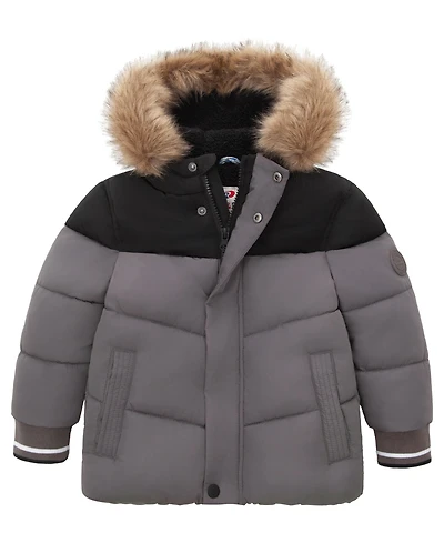 Rokka&Rolla Toddler Boys Fleece Lined Puffer Jacket Coat 2T-5T