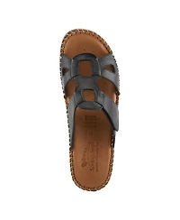 Spring Step Women's Montera Leather Slide with Buckle Closure Sandals