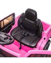 homfan 12v Chevrolet Licensed Ride-On Truck with Remote Control, Battery Powered, 66 lbs Capacity, Ages 3-8