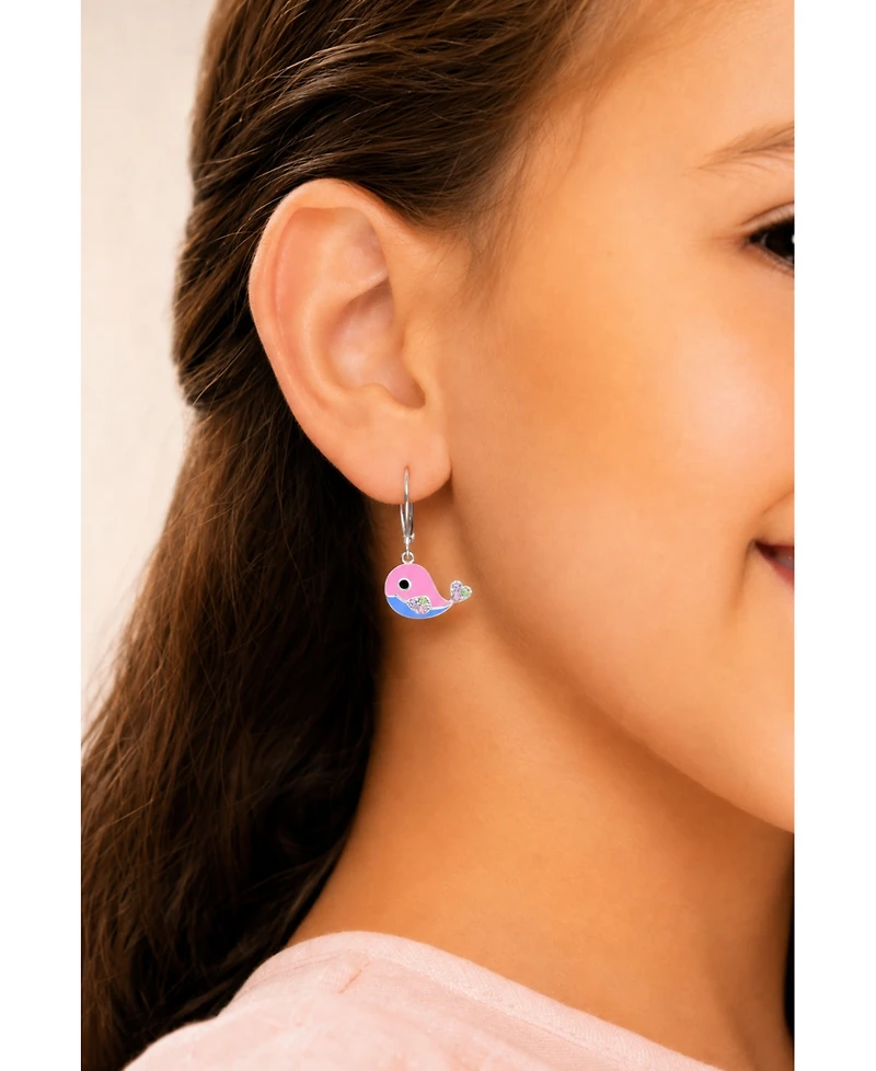 Chanteur Kids Fish Hypoallergenic Earrings for Girls with Sterling Silver Leverbacks
