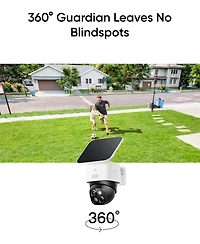eufy SoloCam S340 and HomeBase 3, Solar Security Camera Wireless Outdoor Camera 360degree(s) Surveillance No Blind Spots No Monthly Fee