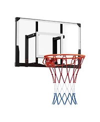 Sevorley 44-Inch Wall Mount Basketball Hoop with Shatterproof Pc Backboard and Steel Rim