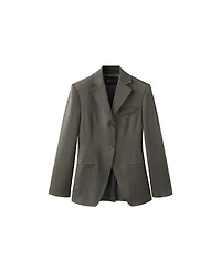 Mango Women's Fitted Waist Suit Jacket
