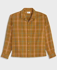 Mode of One Men's Camp-Collar Plaid Shirt, Macy's Exclusive