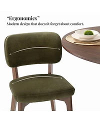 Maison Boucle Mid-Century Modern Dining Chairs Set of 4