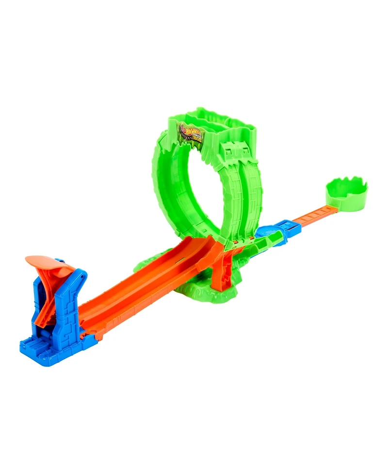 Hot Wheels 1:64 Scale Monster Trucks Mutant Chaos Chaos Loop Challenge Playset