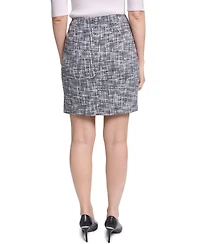 Calvin Klein Women's Tweed Plaid-Mini Skirt