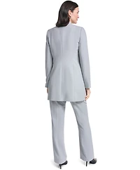 Calvin Klein Women's Collarless Open-Front Long Topper Jacket