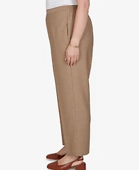 Alfred Dunner Plus Union Square Neutral Woven Pants