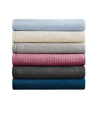 Premier Comfort Cozy Waffle Plush Blanket