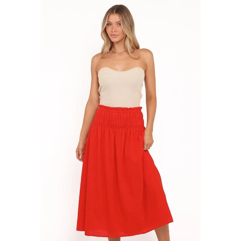 Petal and Pup Women's High-Waisted A-Line Mattea Maxi Skirt