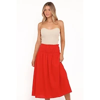 Petal and Pup Women's High-Waisted A-Line Mattea Maxi Skirt
