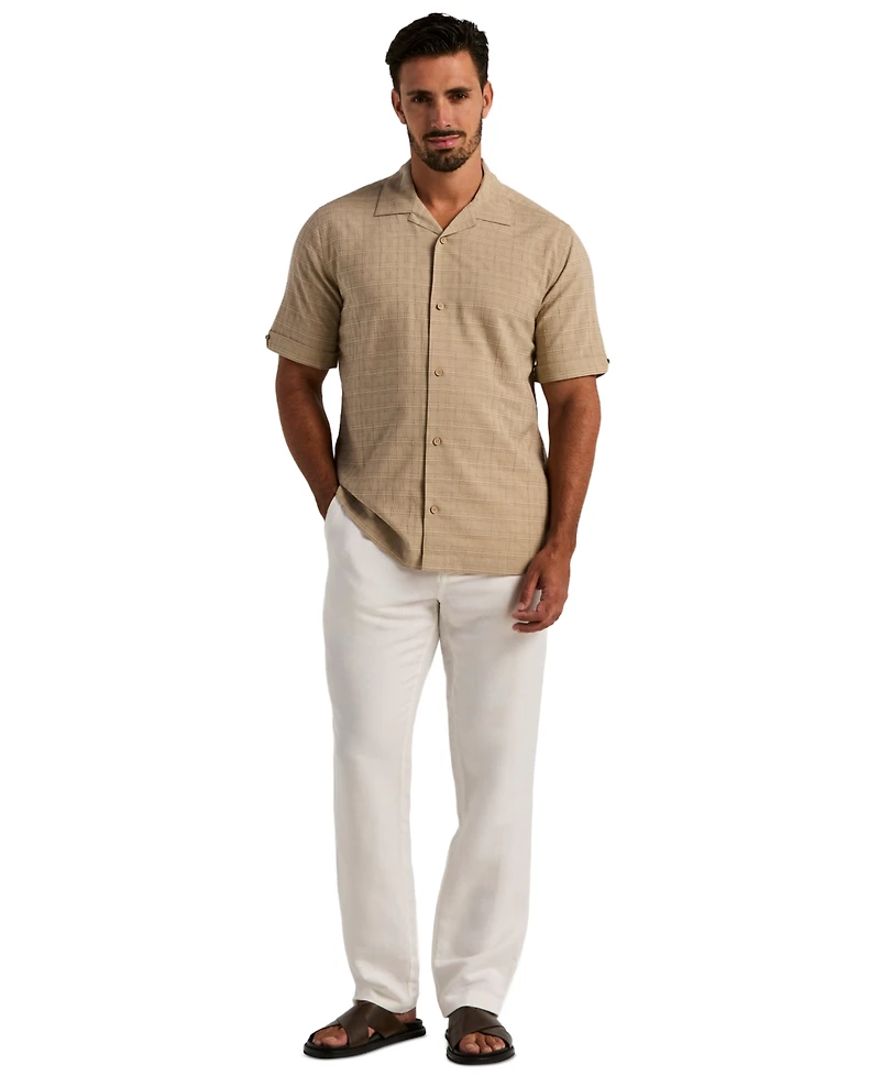 Cubavera Men's Seersucker Windowpane Shirt