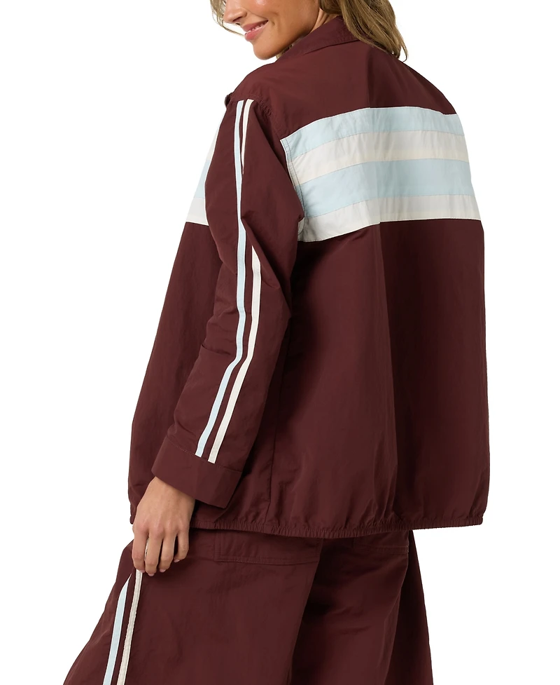 O'Neill Women's Blaine Colorblock Mock Neck Zip-Front Jacket
