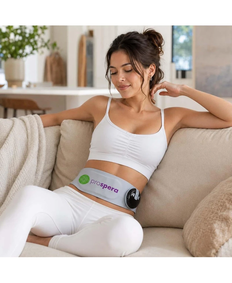 Hot Compress Ems Deep Massage Belt 8 modes 9 levels Lcd Control