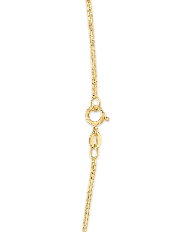Macy's Diamond-Cut Box Chain Necklace in 10k Yellow Gold
