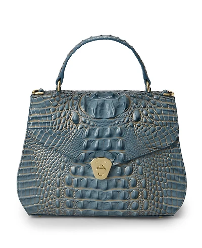 Brahmin Annalise Melbourne Small Leather Satchel Handbag