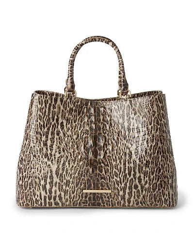 Brahmin Denise Melbourne Leather Carryall Extra-Large Satchel Handbag