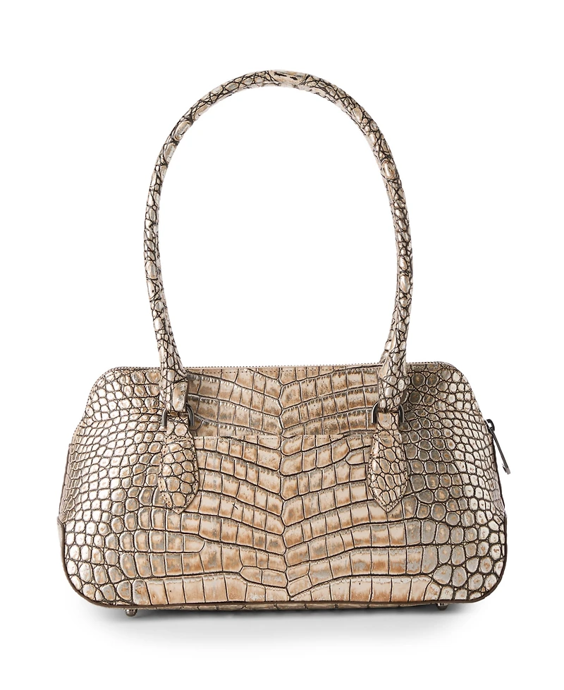 Brahmin Jennifer Shale Medium Leather Satchel Handbag