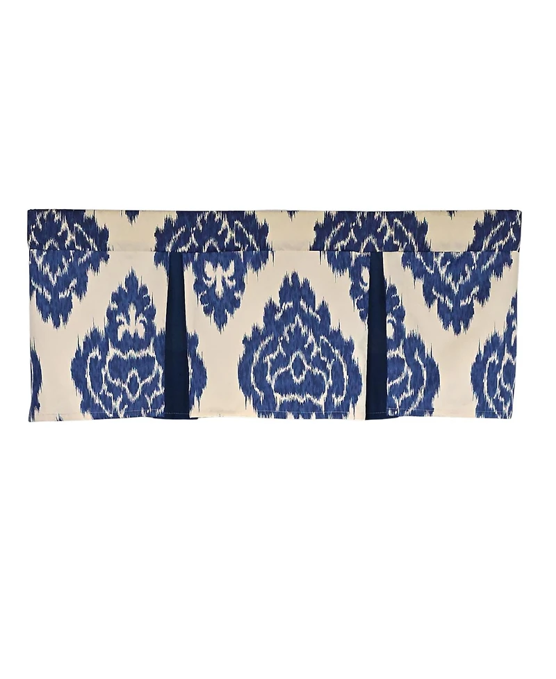 Rlf Home Flame Pleated Window Valance 100% Cotton Rod Pocket