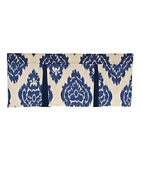 Rlf Home Flame Pleated Window Valance 100% Cotton Rod Pocket