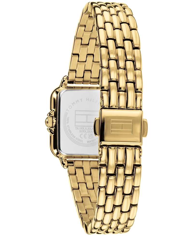 Tommy Hilfiger Women's Quartz Gold-Tone Stainless Steel Bracelet Watch 22.5mm