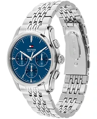 Tommy Hilfiger Men's Multi-Function Silver-Tone Stainless Steel Bracelet Watch 38mm