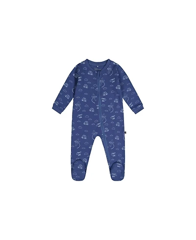 Deux par Baby Boy 3M-24M Cotton One Piece Pajama Transport Print