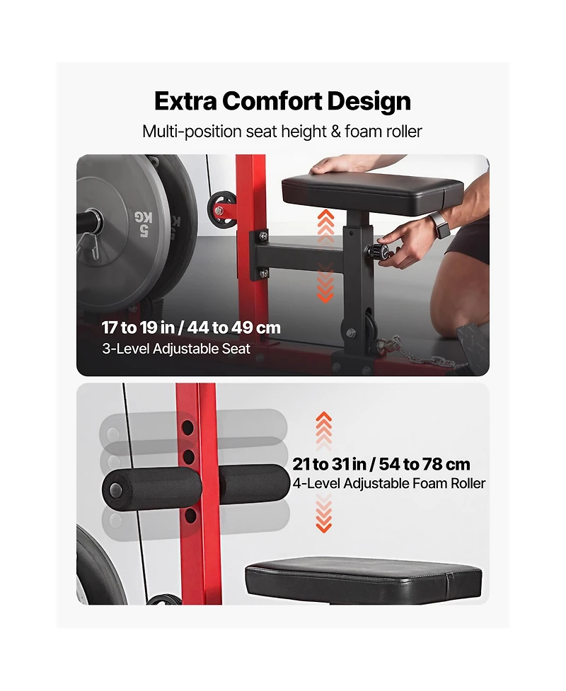 Sevorley Lat Pull Down Machine 3-in-1 Cable Tower 400 lb Home Gym