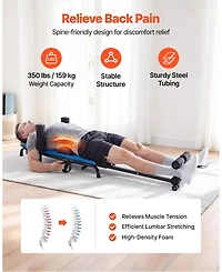 Sevorley Heavy Duty Inversion Table, 350 lb Capacity Back Stretcher with Adjustable Armrests