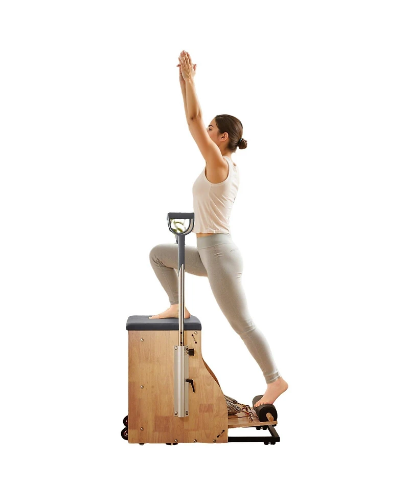 Sevorley Pilates Chair, Split-Pedal Combo Chair with Handles for Home Gym Studio