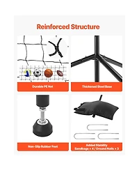 Sevorley Volleyball Setter Training Net, Height and Angle Adjustable Target Trainer