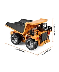 Sevorley 1:18 Scale 9-Channel Metal Bed 4WD Remote Control Dump Truck
