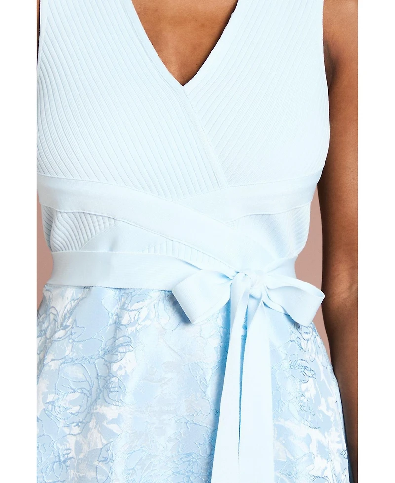Coast Women's Bandage V-Neck Jacquard Midi Dress