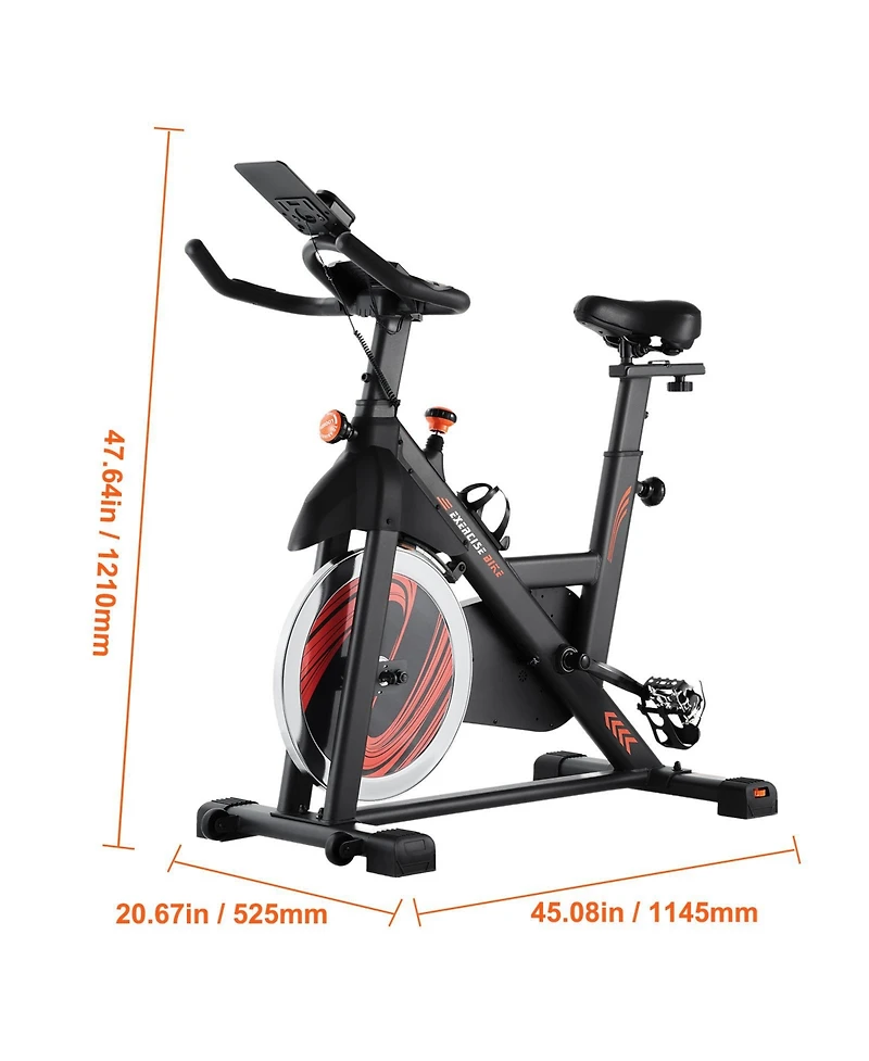 Sevorley Indoor Cycling Exercise Bike, Magnetic Resistance, Belt Drive, Lcd Monitor, 35 lbs Flywheel