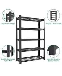 Boyel Living Heavy Duty Storage Rack 400lb Shelf Adjustable Steel