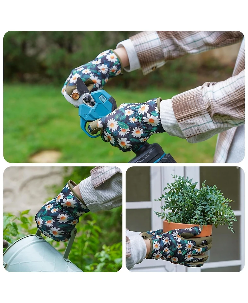 Xdovet Women Gardening Gloves Touchscreen Thorn-proof Grip Work