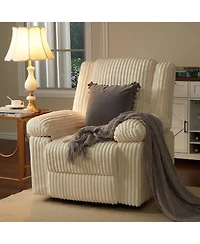 homfan Manual Recliner Chair with Pillow Top Arms and Side Pocket, 330 lb Capacity