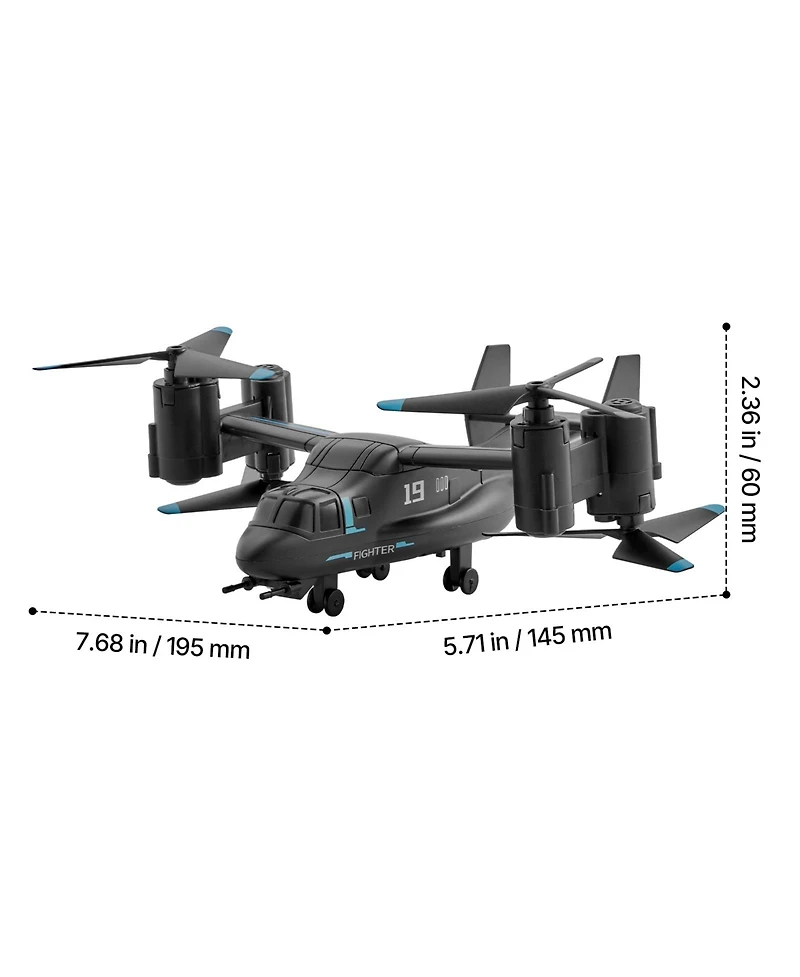 Sevorley Rc Helicopter, 2.4GHz Remote Control Plane with Gyro for Beginners, Wing Lights