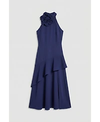 Coast Women's Corsage High Neck Midi Dress