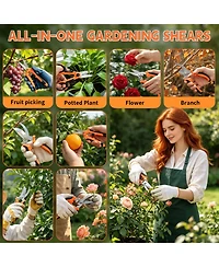 Xdovet Garden Pruning Shears Set Stainless Steel Grip Handles