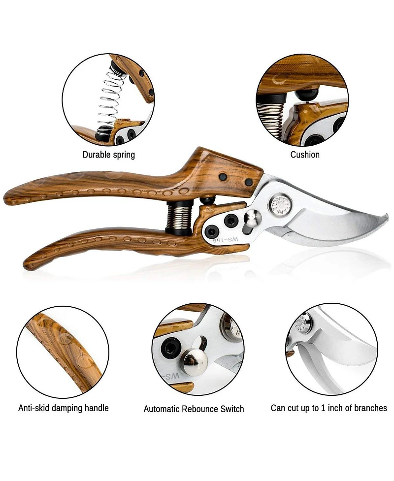 Xdovet Professional Pruners Garden Tree Trimmers Secateurs Shears Hand Pruner Clippers