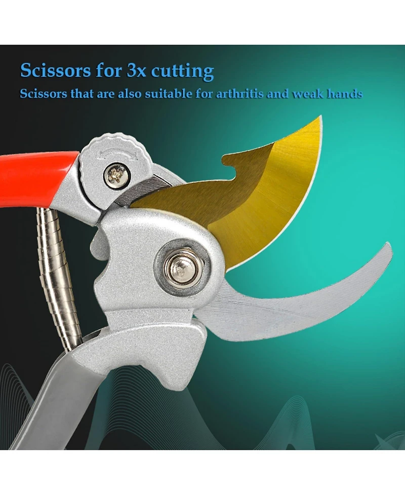 Xdovet Steel Pruning Shears Garden Handle