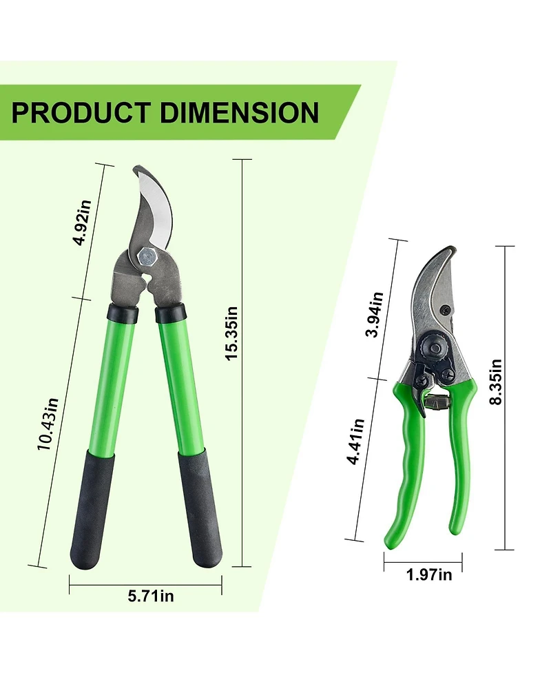 Xdovet Professional Grade Heavy Duty Sk-5 Steel Garden Pruning Shears