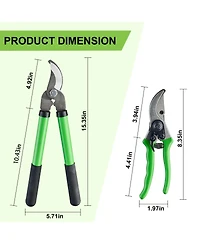 Xdovet Professional Grade Heavy Duty Sk-5 Steel Garden Pruning Shears