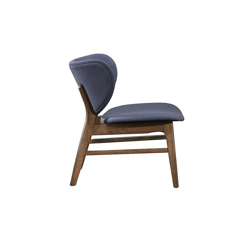 New Classic Furniture Adler Wood and Fabric Lounge Chair