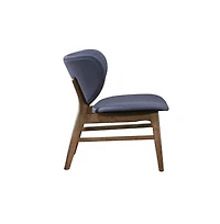 New Classic Furniture Adler Wood and Fabric Lounge Chair