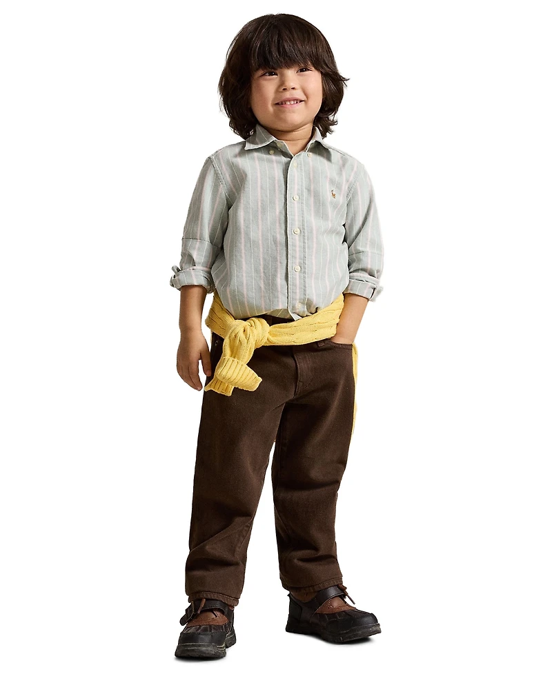 Polo Ralph Lauren Boys' 2T-7 Striped Oxford Shirt