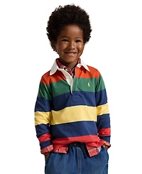 Polo Ralph Lauren Boys' 2T-7 Striped Rugby Shirt