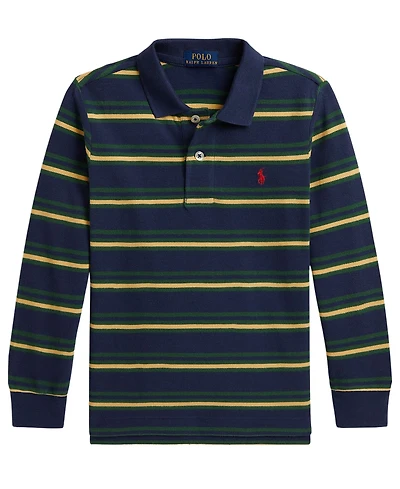 Polo Ralph Lauren Boys' 2T-7 Striped Mesh Shirt